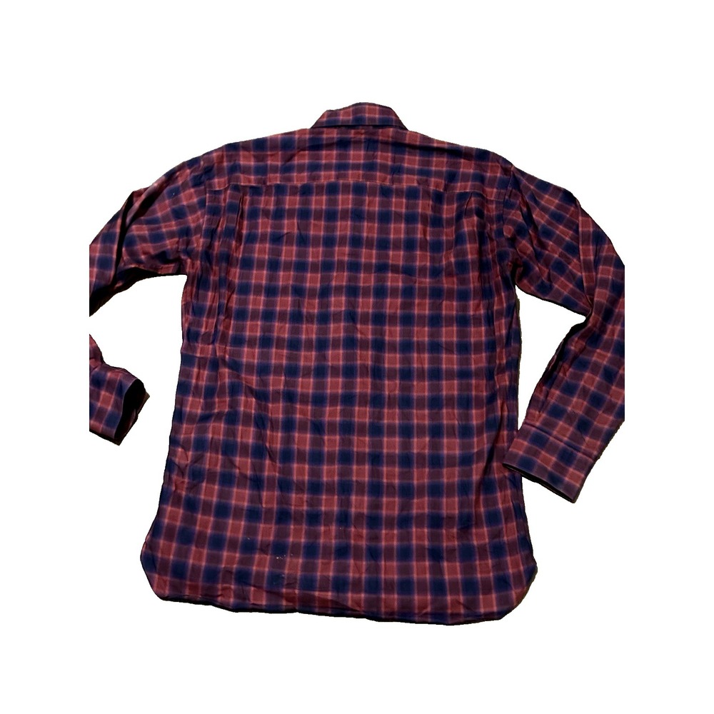 Robert Talbott Classic Button Up Shirt Mens Size M Multicolor Plaid‎ Long Sleeve - Picture 12 of 15